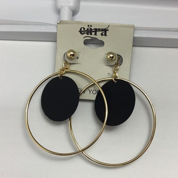 Cara Acrylic Disc in Circle Drop Earrings (G1) - Picture 1 of 8